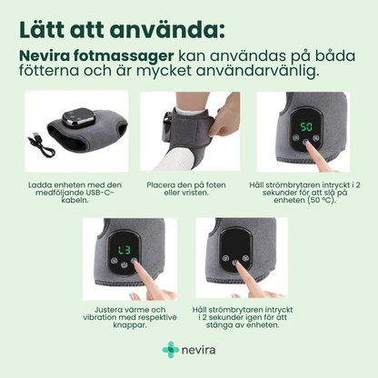 Nevira™ 3-i-1 fotmassageapparat