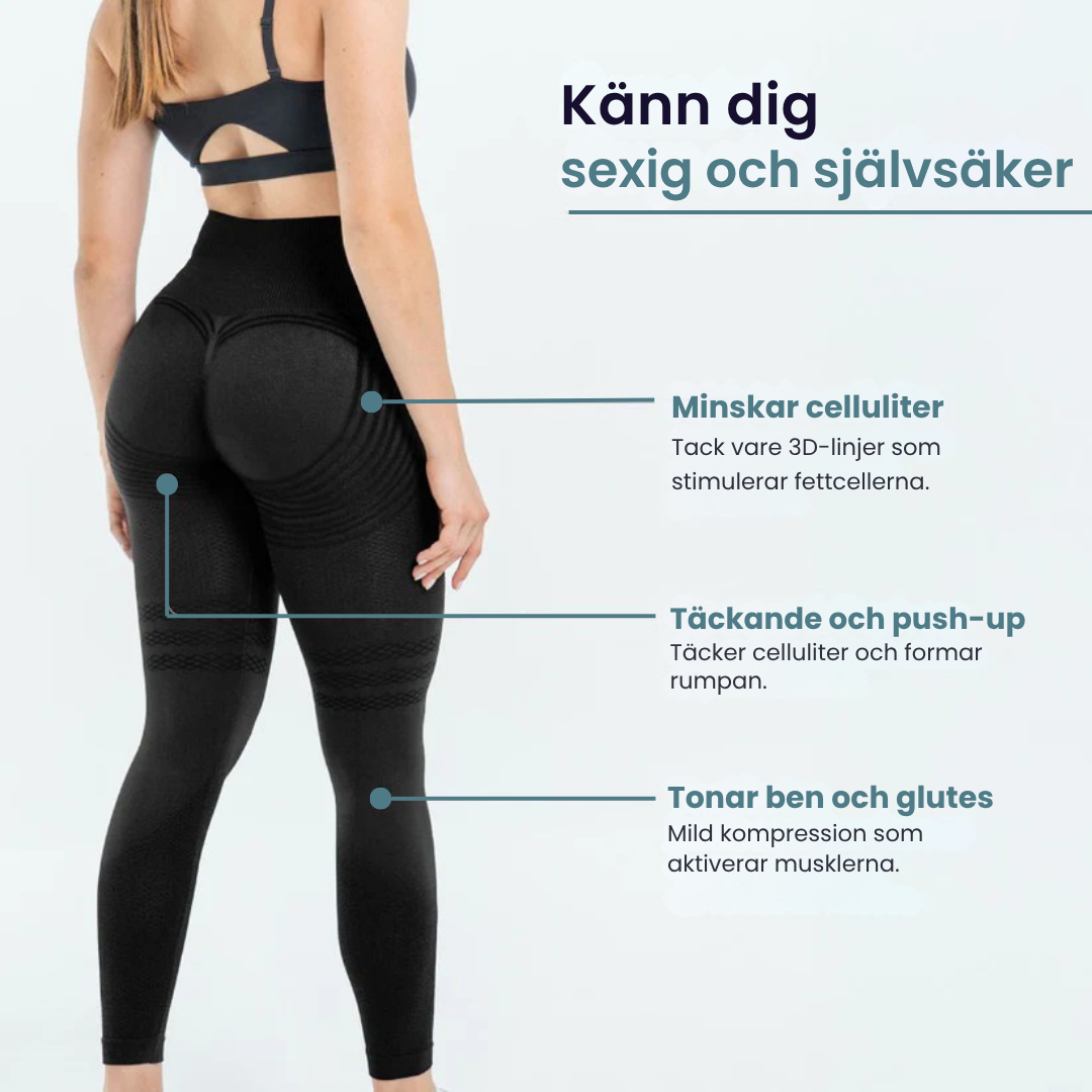 3D-lymfo anti-cellulit leggings