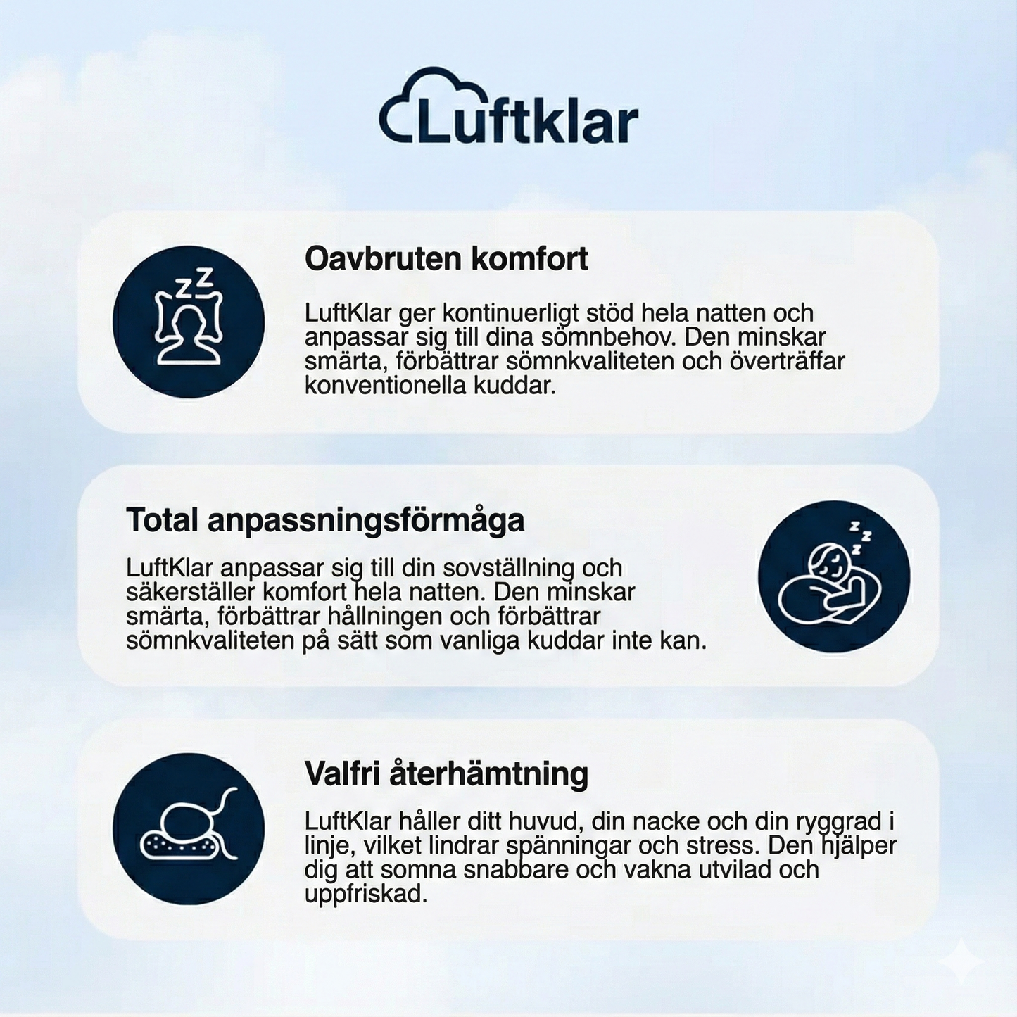 LuftKlar - Sov äntligen lugnt och vakna utvilad